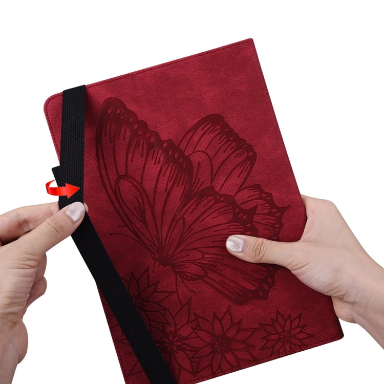 For iPad Pro 11 2025 / 2024 Big Butterfly Embossed Leather Tablet Case