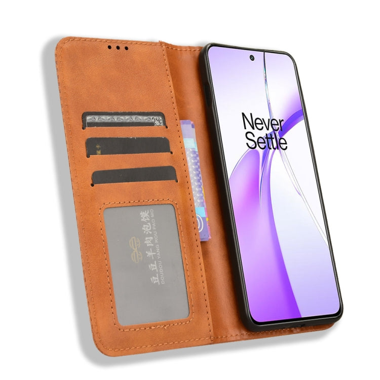 For OnePlus Ace 3V 5G Magnetic Buckle Retro Texture Leather Phone Case