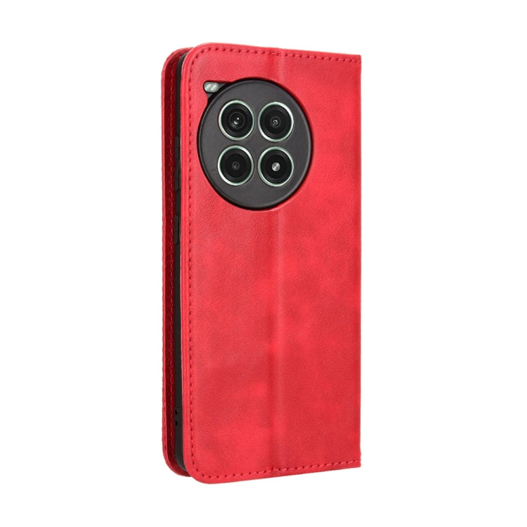 For OnePlus Ace 3 Pro Magnetic Buckle Retro Texture Leather Phone Case