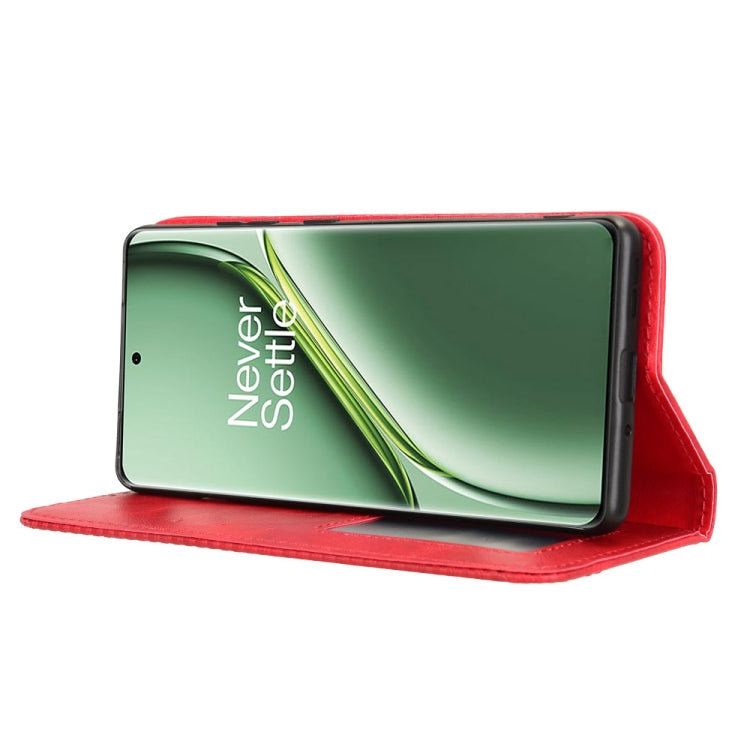 For OnePlus Ace 3 Pro Magnetic Buckle Retro Texture Leather Phone Case