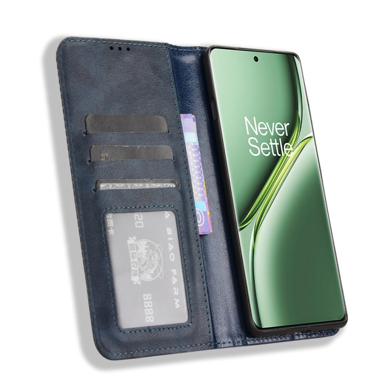 For OnePlus Ace 3 Pro Magnetic Buckle Retro Texture Leather Phone Case