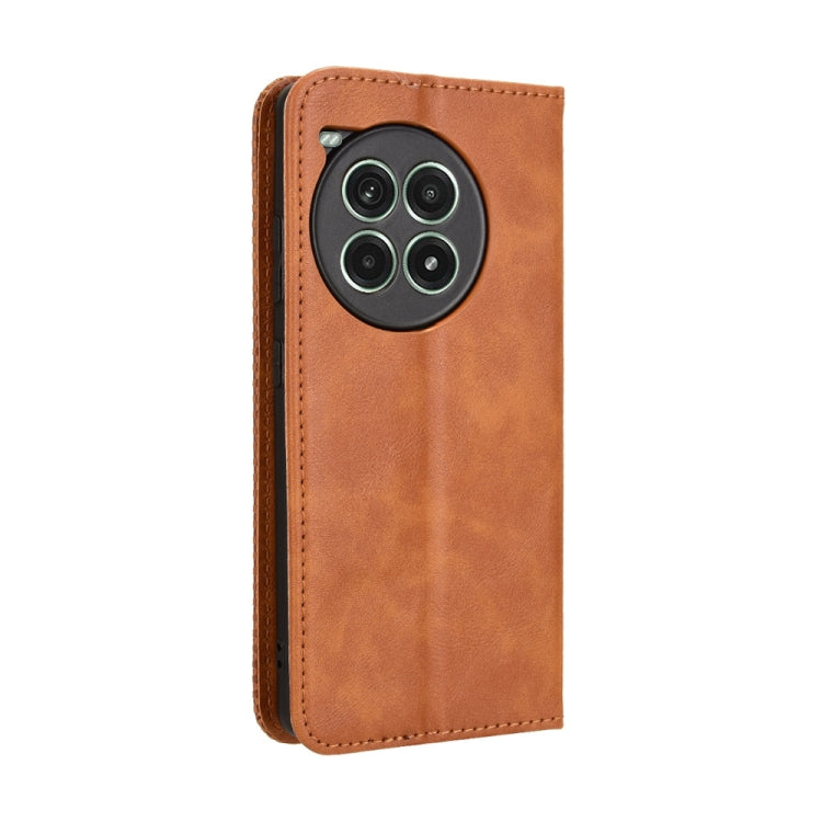For OnePlus Ace 3 Pro Magnetic Buckle Retro Texture Leather Phone Case