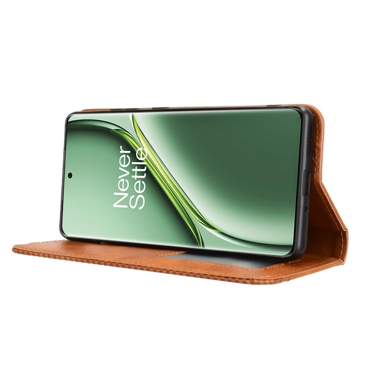 For OnePlus Ace 3 Pro Magnetic Buckle Retro Texture Leather Phone Case