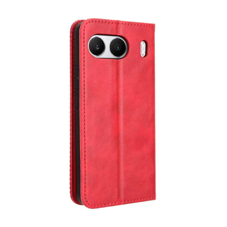 For OnePlus Nord 4 5G Magnetic Buckle Retro Texture Leather Phone Case