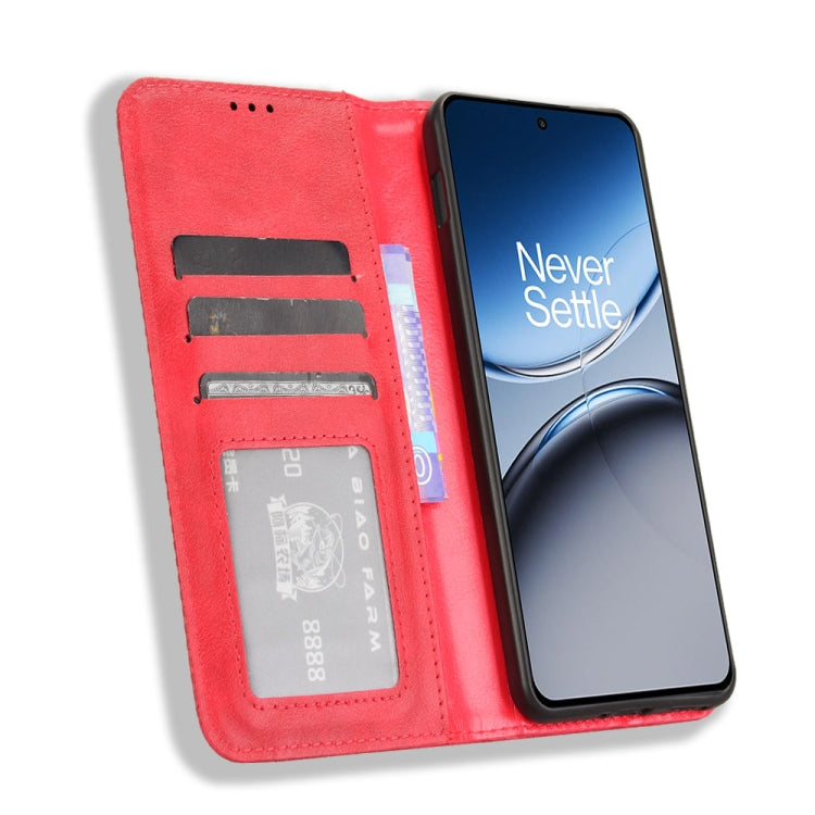 For OnePlus Nord 4 5G Magnetic Buckle Retro Texture Leather Phone Case