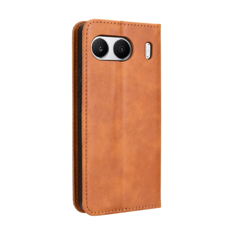 For OnePlus Nord 4 5G Magnetic Buckle Retro Texture Leather Phone Case