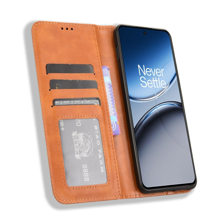 For OnePlus Nord 4 5G Magnetic Buckle Retro Texture Leather Phone Case