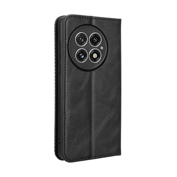 For OnePlus 13 5G Magnetic Buckle Retro Texture Leather Phone Case