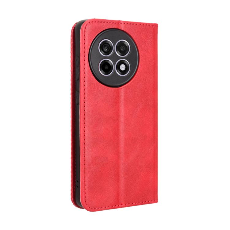 For OnePlus Ace 5 5G / 5 Pro 5G / 13R 5G Magnetic Buckle Retro Texture Leather Phone Case