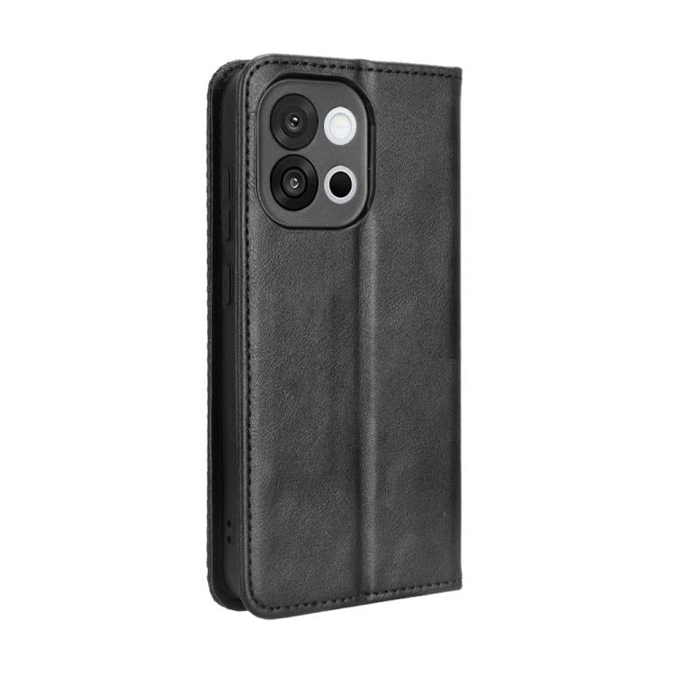 For OnePlus 13T Magnetic Buckle Retro Texture Leather Phone Case