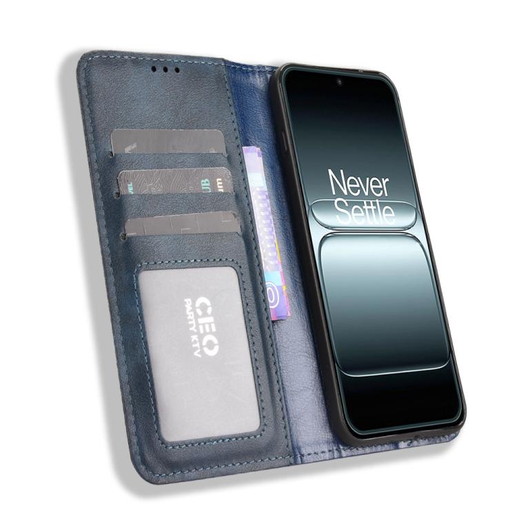For OnePlus 13T Magnetic Buckle Retro Texture Leather Phone Case