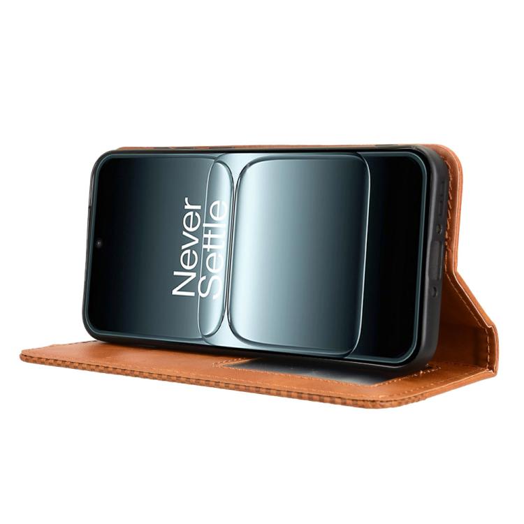 For OnePlus 13T Magnetic Buckle Retro Texture Leather Phone Case