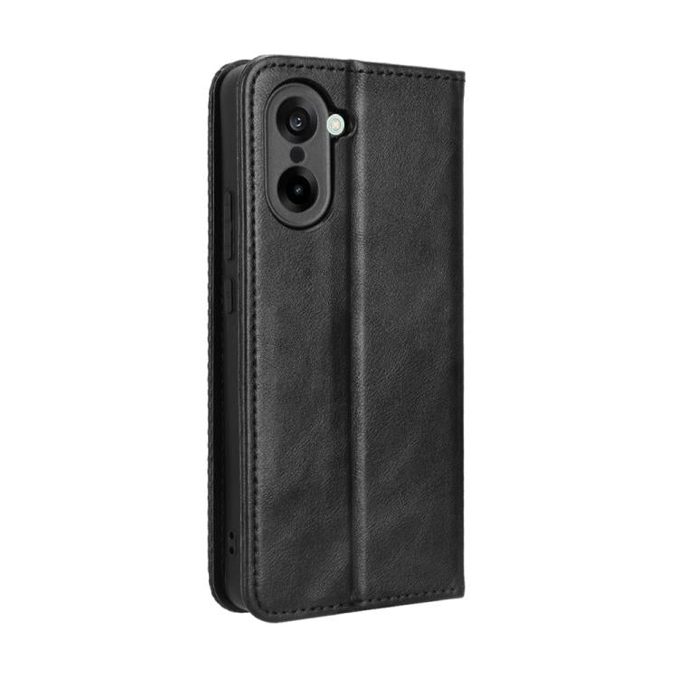 For OnePlus Nord CE5 / Ace 5 Racing 5G Magnetic Buckle Retro Texture Leather Phone Case