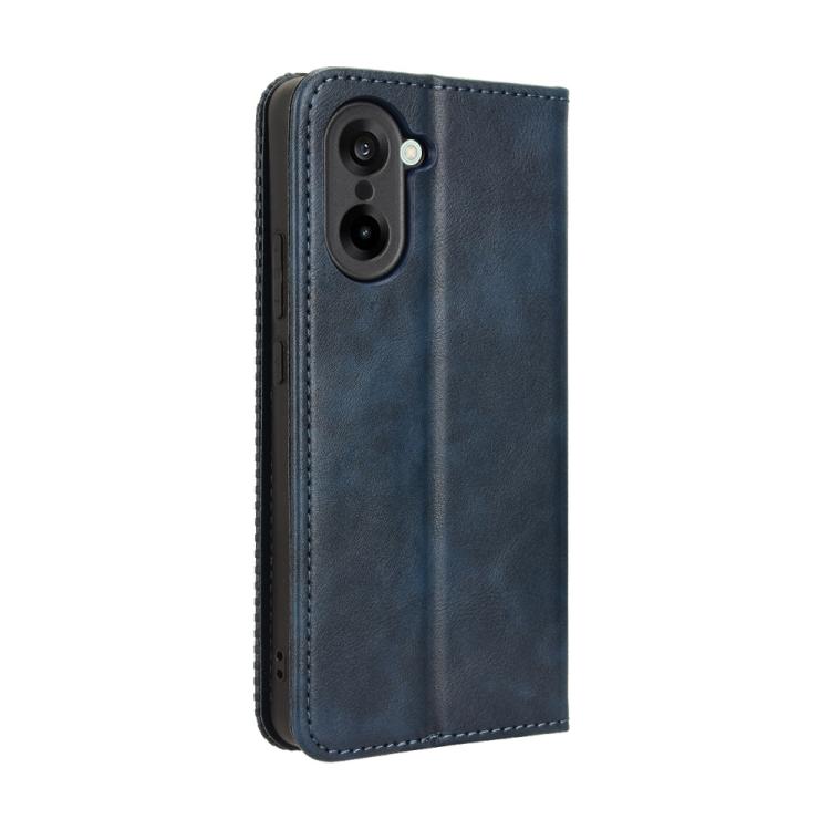 For OnePlus Nord CE5 / Ace 5 Racing 5G Magnetic Buckle Retro Texture Leather Phone Case