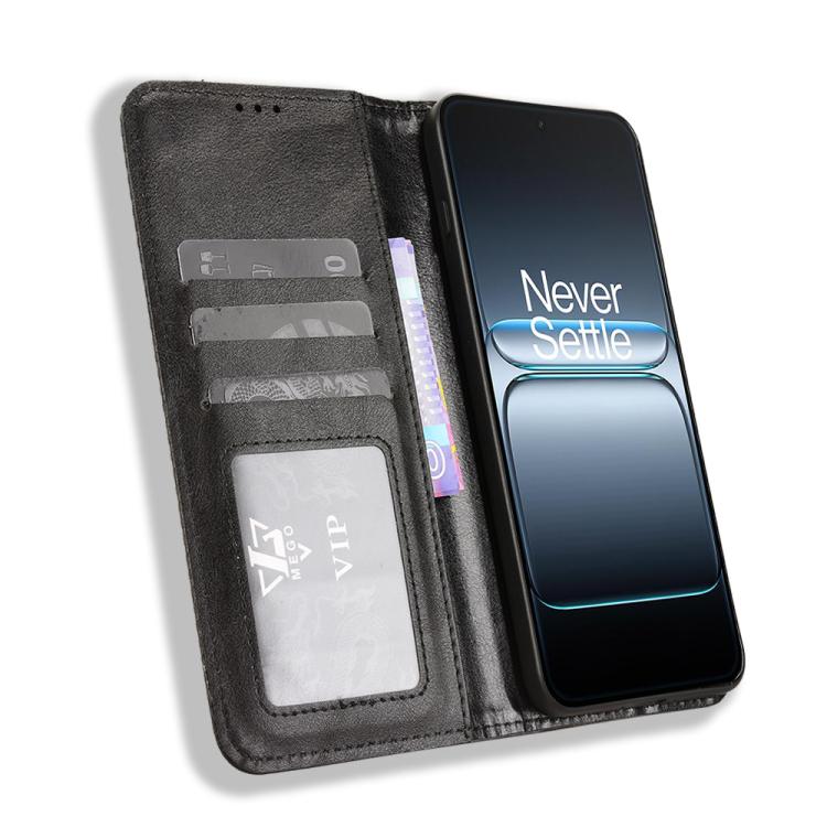 For OnePlus Nord 5 / Ace 5 Ultra 5G Magnetic Buckle Retro Texture Leather Phone Case