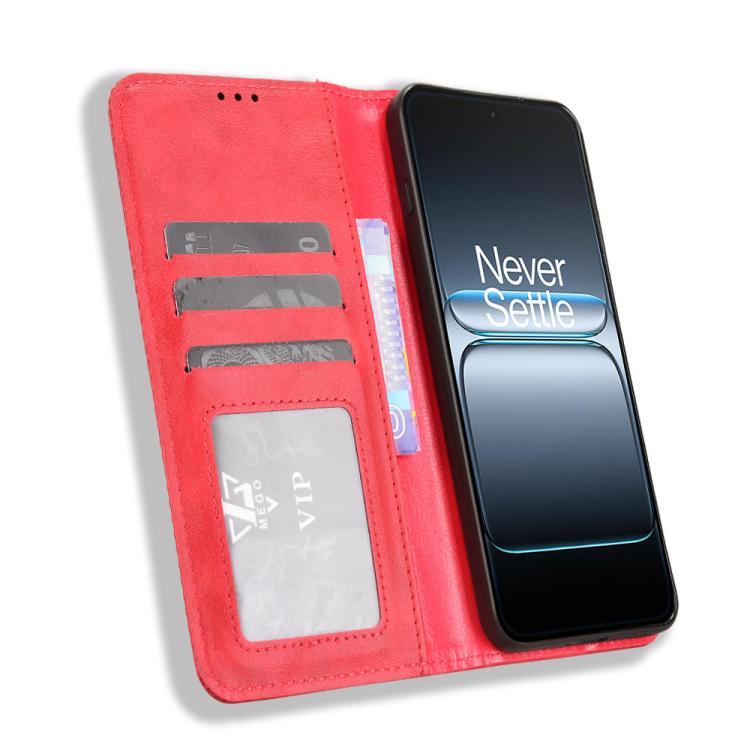 For OnePlus Nord 5 / Ace 5 Ultra 5G Magnetic Buckle Retro Texture Leather Phone Case
