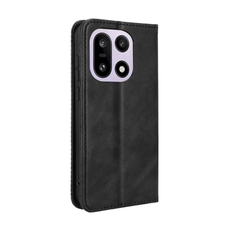 For OnePlus 15 Magnetic Buckle Retro Texture Leather Phone Case