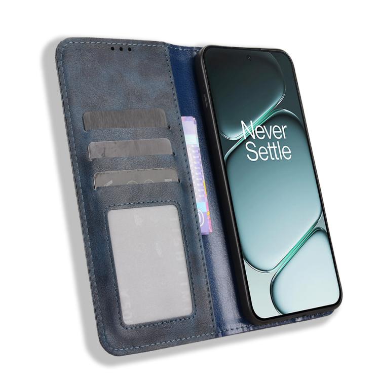 For OnePlus Ace 6 / Ace 6T / 15R Magnetic Buckle Retro Texture Leather Phone Case