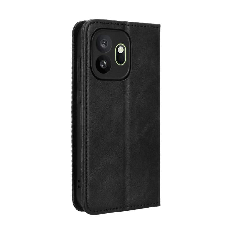 For OnePlus 15T Magnetic Buckle Retro Texture Leather Phone Case