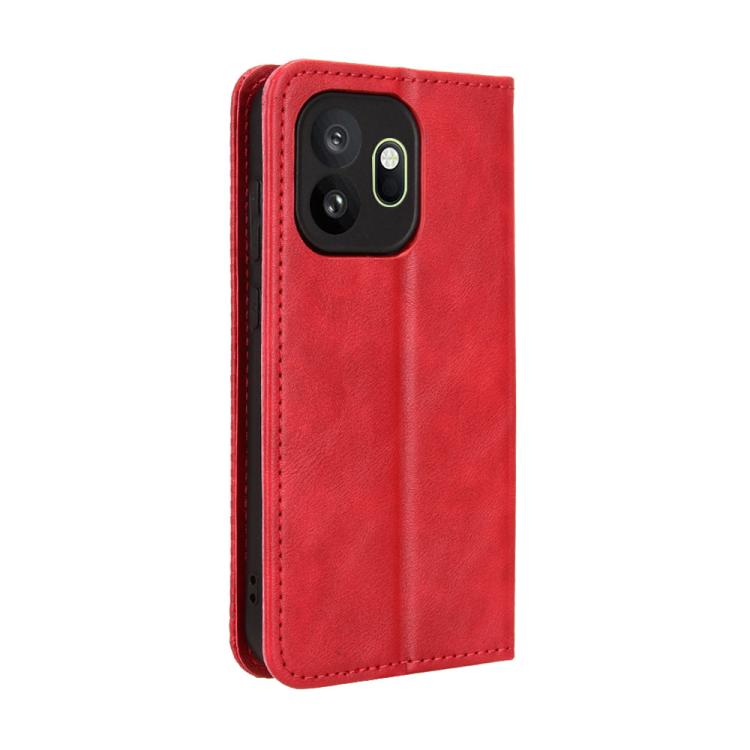 For OnePlus 15T Magnetic Buckle Retro Texture Leather Phone Case