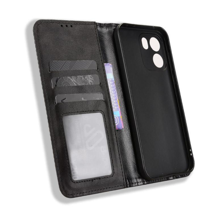 For OnePlus Turbo 6V 5G Magnetic Buckle Retro Texture Leather Phone Case