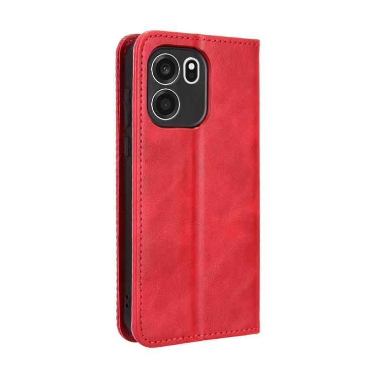 For OnePlus Turbo 6V 5G Magnetic Buckle Retro Texture Leather Phone Case