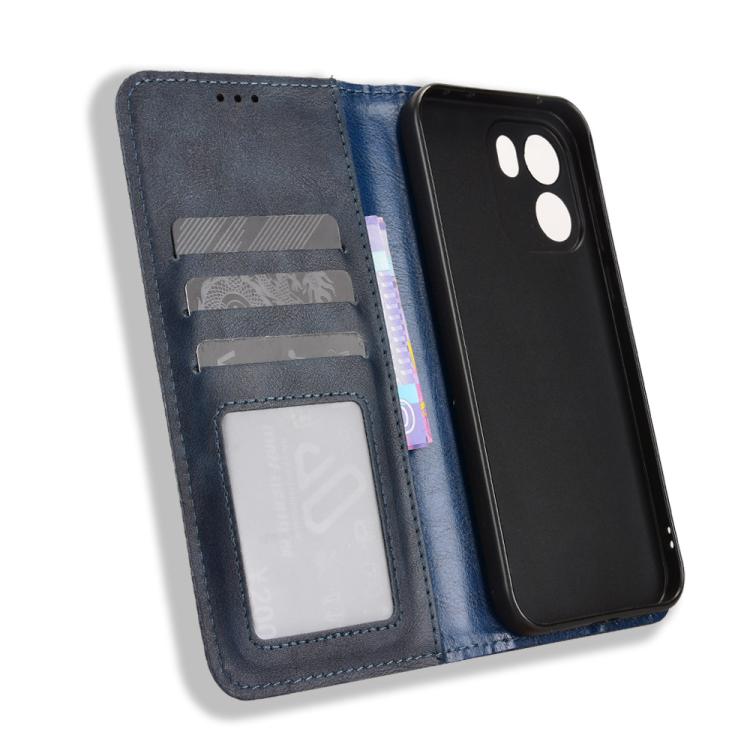 For OnePlus Turbo 6V 5G Magnetic Buckle Retro Texture Leather Phone Case