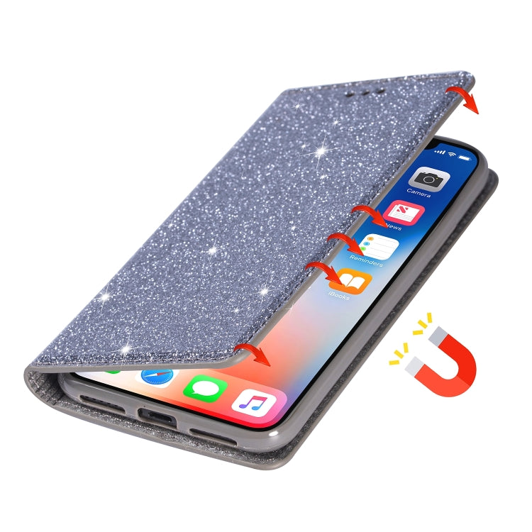 For Samsung Galaxy A10e Ultrathin Glitter Magnetic Horizontal Flip Leather Case with Holder & Card Slots