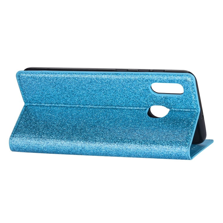 For Samsung Galaxy A20 / A30 Ultrathin Glitter Magnetic Horizontal Flip Leather Case with Holder & Card Slots