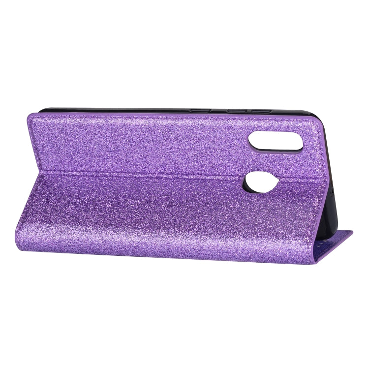 For Samsung Galaxy A20e Ultrathin Glitter Magnetic Horizontal Flip Leather Case with Holder & Card Slots