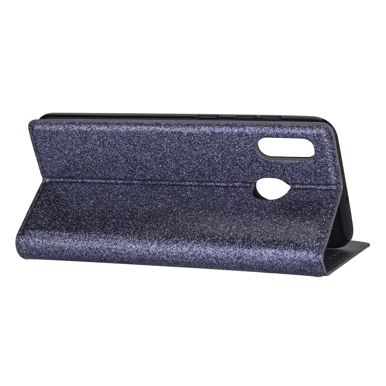 For Samsung Galaxy A40 Ultrathin Glitter Magnetic Horizontal Flip Leather Case with Holder & Card Slots