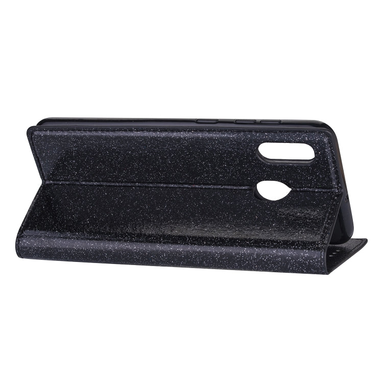 For Samsung Galaxy A60 Ultrathin Glitter Magnetic Horizontal Flip Leather Case with Holder & Card Slots