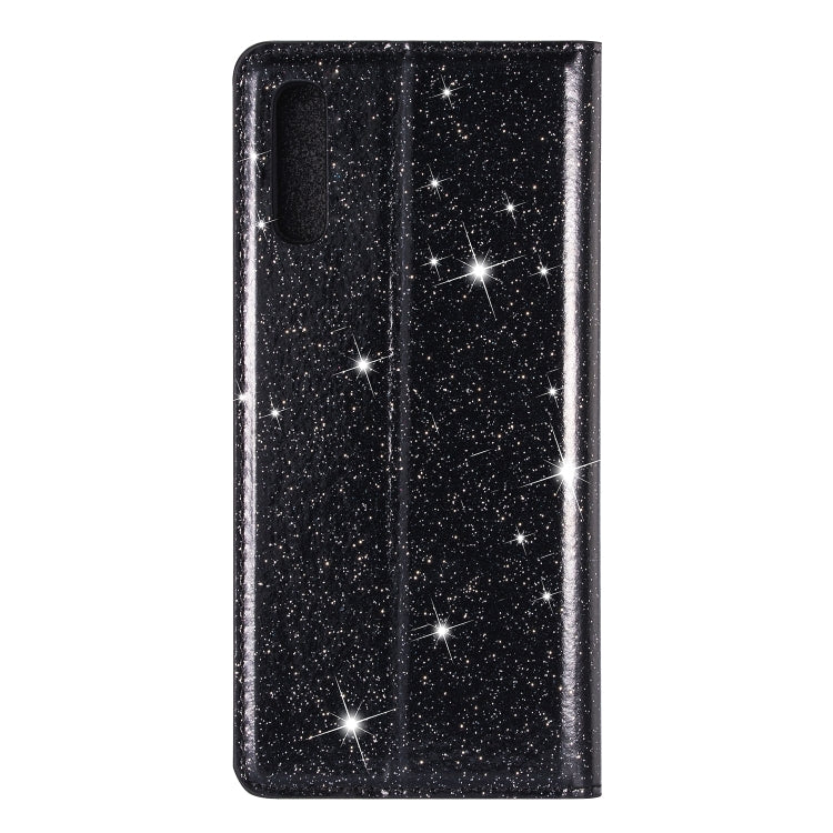 For Samsung Galaxy A70 Ultrathin Glitter Magnetic Horizontal Flip Leather Case with Holder & Card Slots