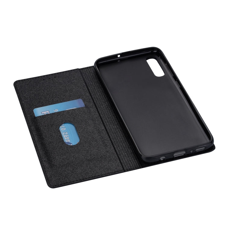For Samsung Galaxy A70 Ultrathin Glitter Magnetic Horizontal Flip Leather Case with Holder & Card Slots