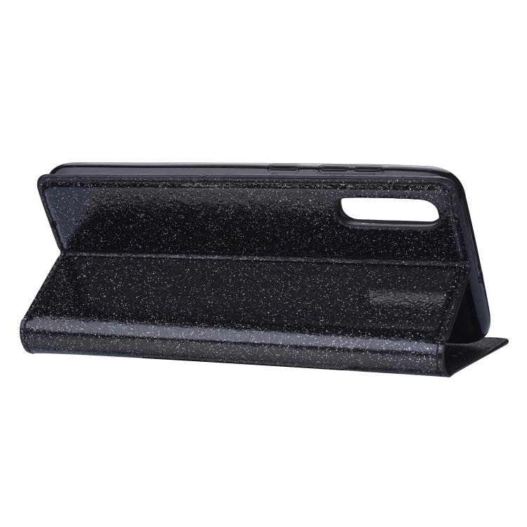 For Samsung Galaxy A70 Ultrathin Glitter Magnetic Horizontal Flip Leather Case with Holder & Card Slots
