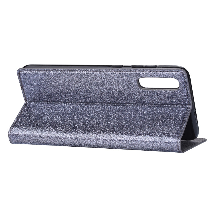 For Samsung Galaxy A70 Ultrathin Glitter Magnetic Horizontal Flip Leather Case with Holder & Card Slots