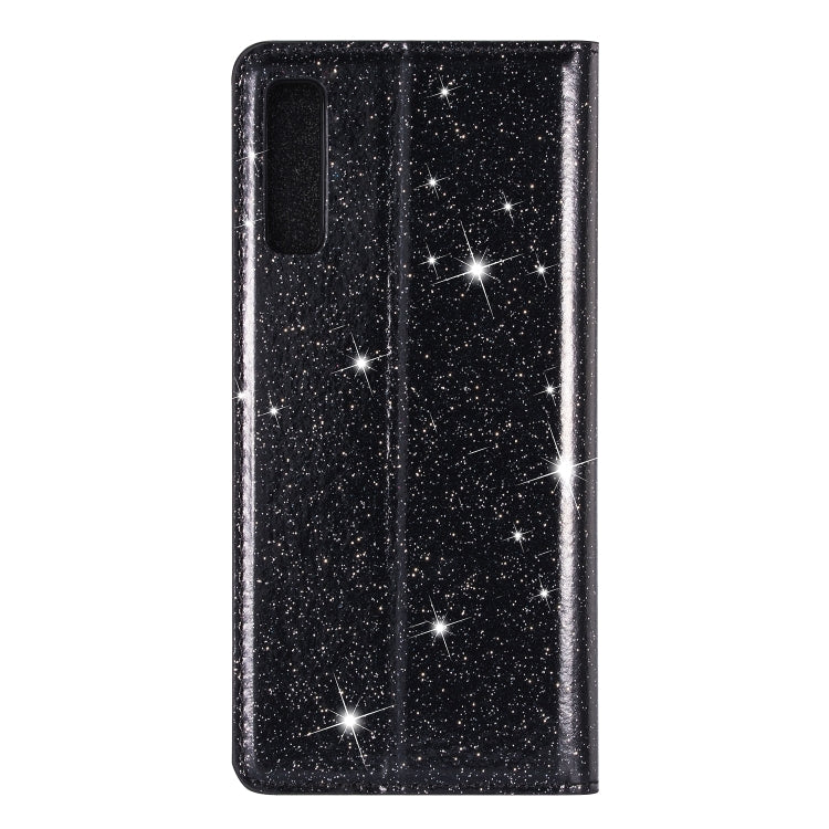 For Samsung Galaxy A7 (2018) / A750 Ultrathin Glitter Magnetic Horizontal Flip Leather Case with Holder & Card Slots
