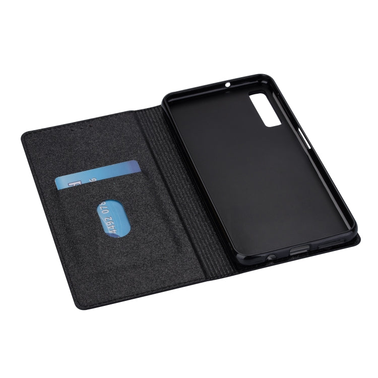 For Samsung Galaxy A7 (2018) / A750 Ultrathin Glitter Magnetic Horizontal Flip Leather Case with Holder & Card Slots