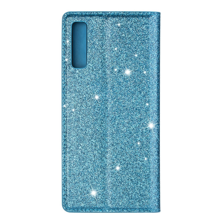 For Samsung Galaxy A7 (2018) / A750 Ultrathin Glitter Magnetic Horizontal Flip Leather Case with Holder & Card Slots