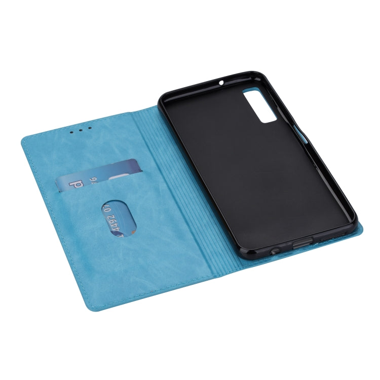 For Samsung Galaxy A7 (2018) / A750 Ultrathin Glitter Magnetic Horizontal Flip Leather Case with Holder & Card Slots
