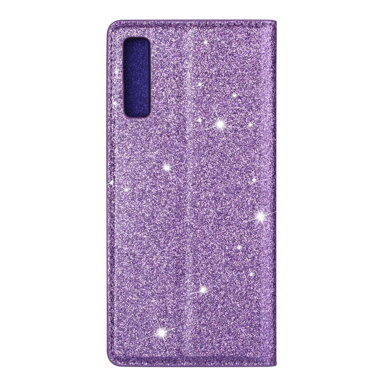 For Samsung Galaxy A7 (2018) / A750 Ultrathin Glitter Magnetic Horizontal Flip Leather Case with Holder & Card Slots
