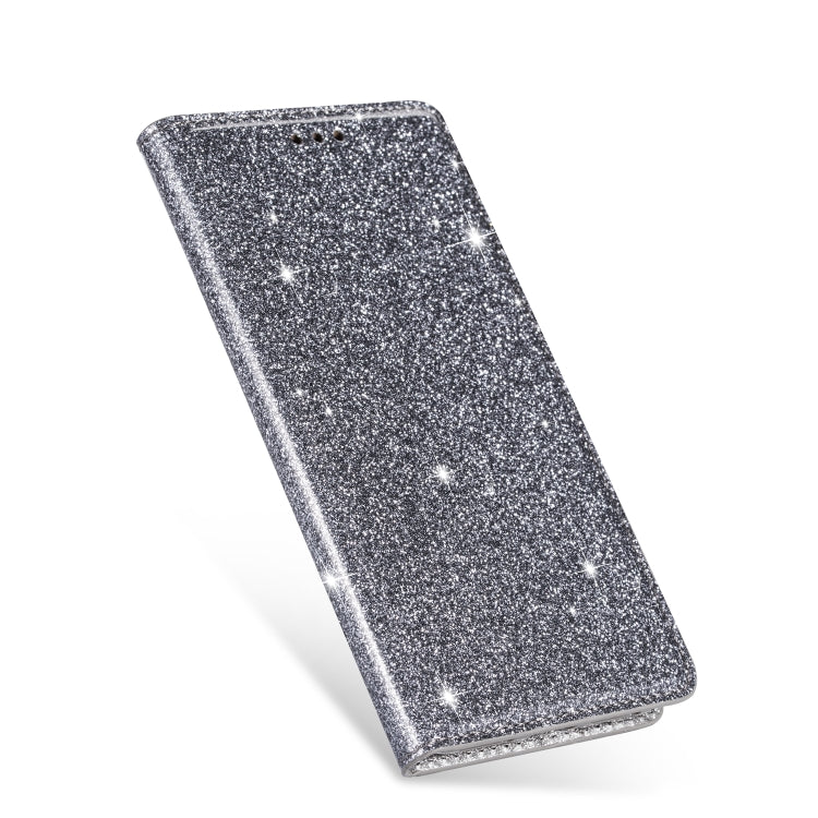 For Samsung Galaxy J4+ Ultrathin Glitter Magnetic Horizontal Flip Leather Case with Holder & Card Slots