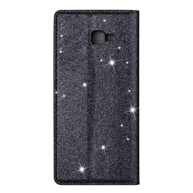For Samsung Galaxy J4+ Ultrathin Glitter Magnetic Horizontal Flip Leather Case with Holder & Card Slots