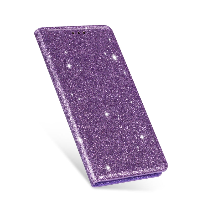 For Samsung Galaxy J4+ Ultrathin Glitter Magnetic Horizontal Flip Leather Case with Holder & Card Slots