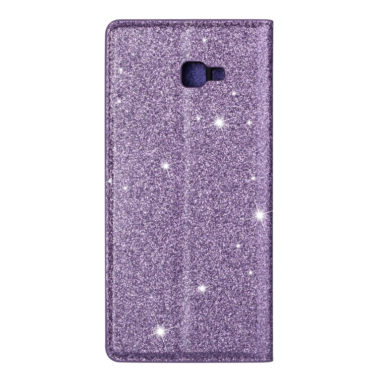 For Samsung Galaxy J4+ Ultrathin Glitter Magnetic Horizontal Flip Leather Case with Holder & Card Slots