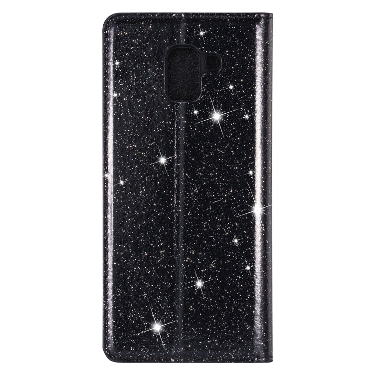 For Samsung Galaxy J6 (2018) Ultrathin Glitter Magnetic Horizontal Flip Leather Case with Holder & Card Slots