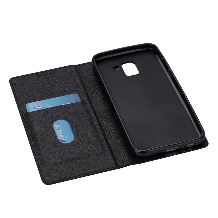For Samsung Galaxy J6 (2018) Ultrathin Glitter Magnetic Horizontal Flip Leather Case with Holder & Card Slots