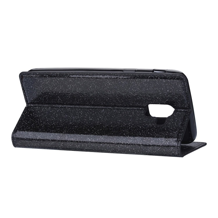 For Samsung Galaxy J6 (2018) Ultrathin Glitter Magnetic Horizontal Flip Leather Case with Holder & Card Slots