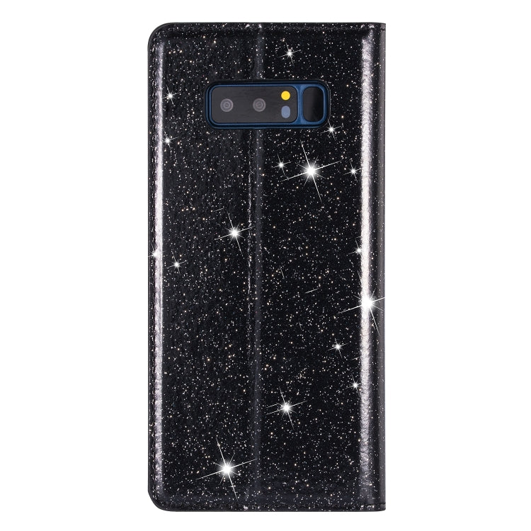 For Samsung Galaxy Note 8 Ultrathin Glitter Magnetic Horizontal Flip Leather Case with Holder & Card Slots