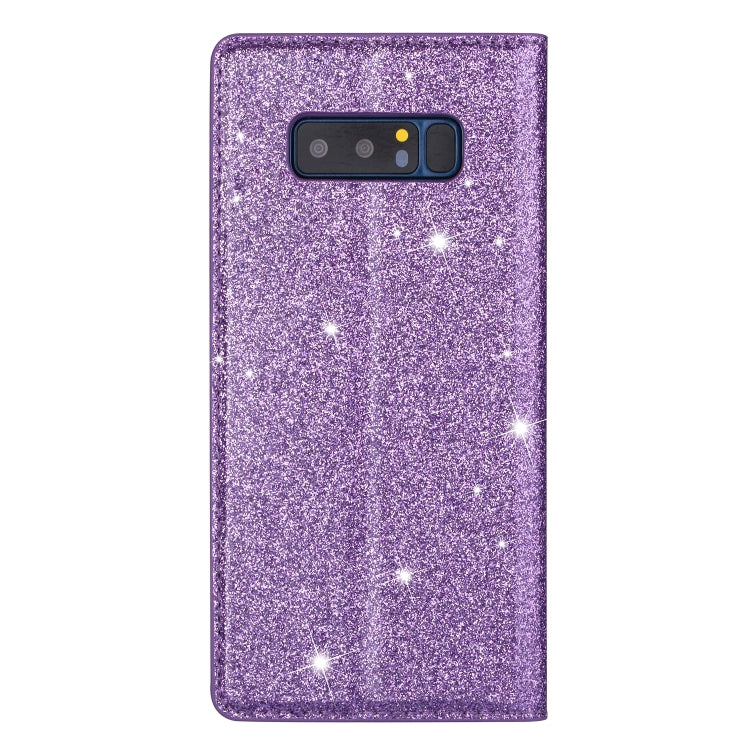 For Samsung Galaxy Note 8 Ultrathin Glitter Magnetic Horizontal Flip Leather Case with Holder & Card Slots